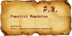 Papolczi Magdolna névjegykártya